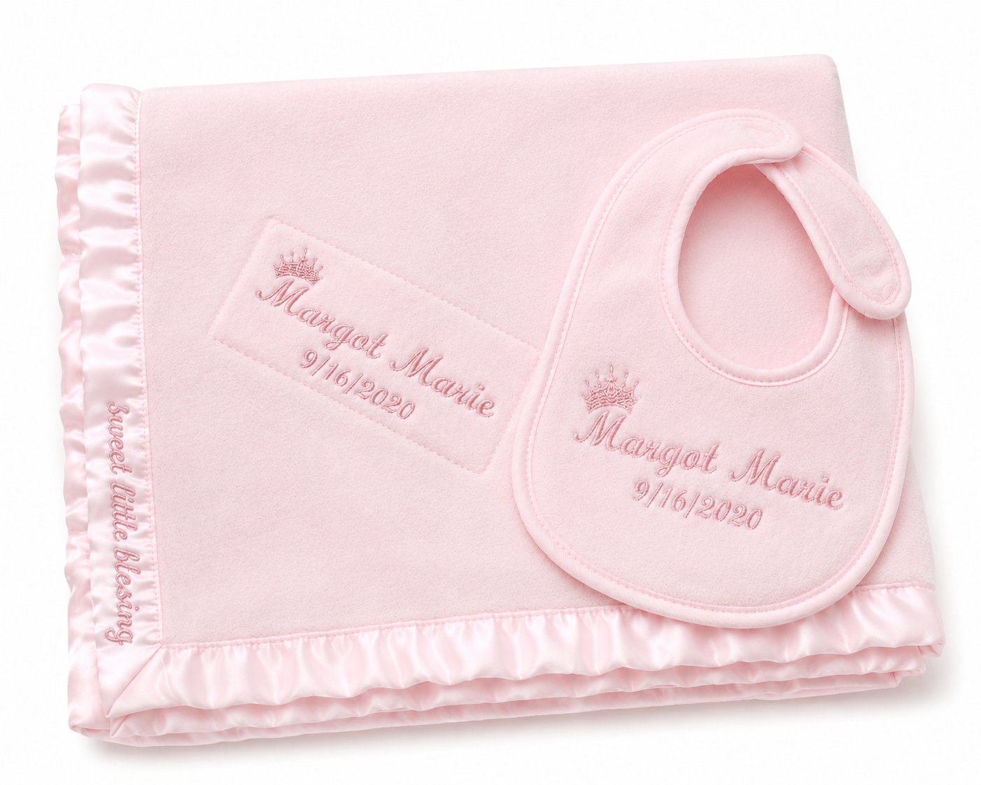 Classic Blanket and Bib Set