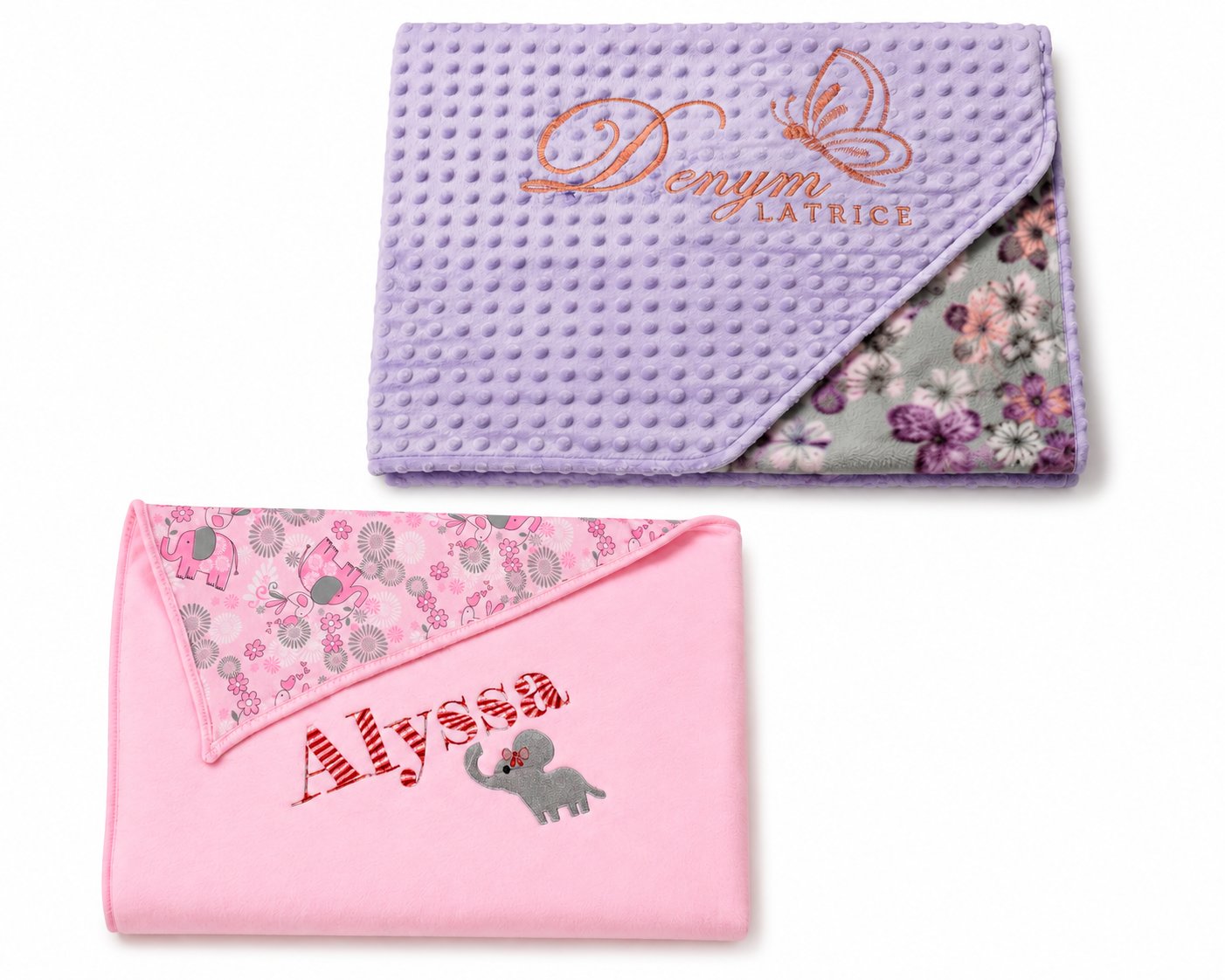 Embroidered Name Throw