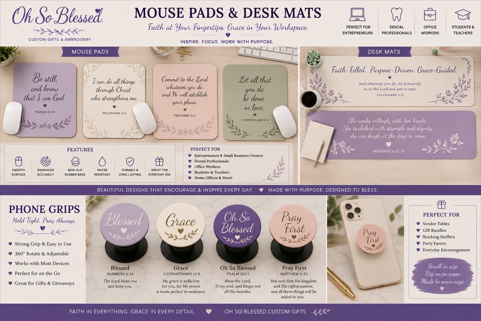 Scripture Mouse Pad