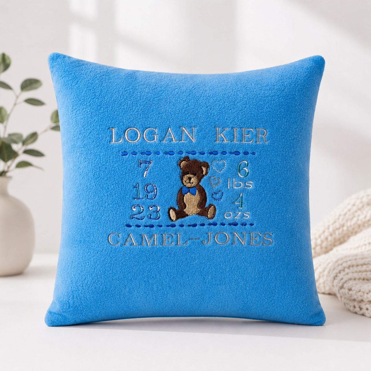Birth Announcement Pillow